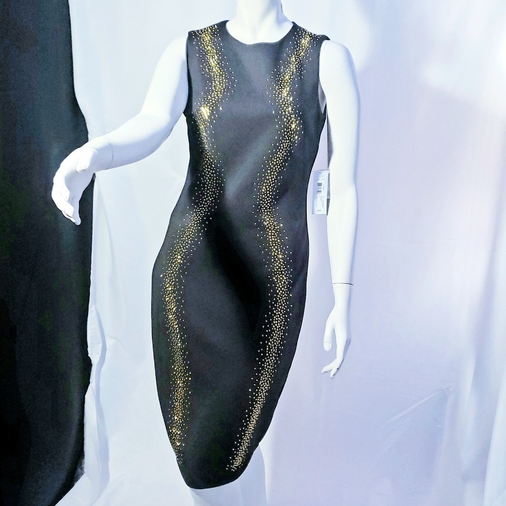 NWT Bisou Bisou Studded Bodycon Dress